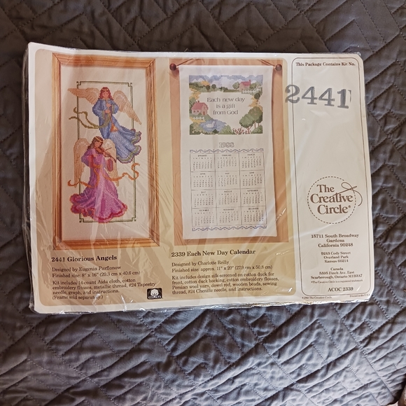 Cross Stitch Kit The Creative Circle 2241 Glorious Angels 8x16 - Picture 2 of 3